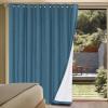 imageHVERSAILTEX Polyester Blackout Curtains 96 Inches Long 100 Absolutely Blackout Elegant Curtains for Bedroom Thermal Insulated Linen Drapes Grommet Curtains with White Liner 2 Panels NaturalBlue Sapphire