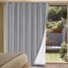 imageHVERSAILTEX Polyester Blackout Curtains 96 Inches Long 100 Absolutely Blackout Elegant Curtains for Bedroom Thermal Insulated Linen Drapes Grommet Curtains with White Liner 2 Panels NaturalDove Gray