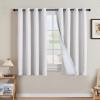 imageHVERSAILTEX Polyester Blackout Curtains 96 Inches Long 100 Absolutely Blackout Elegant Curtains for Bedroom Thermal Insulated Linen Drapes Grommet Curtains with White Liner 2 Panels NaturalHeathered White