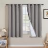 imageHVERSAILTEX Polyester Blackout Curtains 96 Inches Long 100 Absolutely Blackout Elegant Curtains for Bedroom Thermal Insulated Linen Drapes Grommet Curtains with White Liner 2 Panels NaturalHeathered Dove
