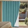 imageHVERSAILTEX Polyester Blackout Curtains 96 Inches Long 100 Absolutely Blackout Elegant Curtains for Bedroom Thermal Insulated Linen Drapes Grommet Curtains with White Liner 2 Panels NaturalTeal