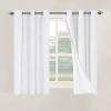 imageHVERSAILTEX Polyester Blackout Curtains 96 Inches Long 100 Absolutely Blackout Elegant Curtains for Bedroom Thermal Insulated Linen Drapes Grommet Curtains with White Liner 2 Panels NaturalPure White