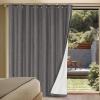 imageHVERSAILTEX Polyester Blackout Curtains 96 Inches Long 100 Absolutely Blackout Elegant Curtains for Bedroom Thermal Insulated Linen Drapes Grommet Curtains with White Liner 2 Panels NaturalGrey