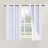 imageHVERSAILTEX Polyester Blackout Curtains 96 Inches Long 100 Absolutely Blackout Elegant Curtains for Bedroom Thermal Insulated Linen Drapes Grommet Curtains with White Liner 2 Panels NaturalBright White