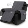 imageHVERSAILTEX 100 Waterproof Recliner Chair Covers Recliner Covers NonSlip Stay in Place Thick Cover for Recliner Chair with Pocket Dog Couch Cover Protector WashableLily Pad 30quotGray