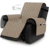 imageHVERSAILTEX 100 Waterproof Recliner Chair Covers Recliner Covers NonSlip Stay in Place Thick Cover for Recliner Chair with Pocket Dog Couch Cover Protector WashableLily Pad 30quotTaupe