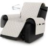imageHVERSAILTEX 100 Waterproof Recliner Chair Covers Recliner Covers NonSlip Stay in Place Thick Cover for Recliner Chair with Pocket Dog Couch Cover Protector WashableLily Pad 30quotBeige