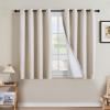 imageHVERSAILTEX Polyester Blackout Curtains 96 Inches Long 100 Absolutely Blackout Elegant Curtains for Bedroom Thermal Insulated Linen Drapes Grommet Curtains with White Liner 2 Panels NaturalHeathered Natural