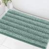 imageHVERSAILTEX Navy Blue Bathroom Rugs 2 Piece Bath Mat Set SlipResistant Extra Absorbent Soft and Fluffy Striped Chenille Bath Rugs Floor Mats Dry Fast Machine Washable 20quot x 32quot17quot x 24quotEggshell Blue