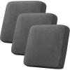 image:imageHVERSAILTEX Velvet Stretch Couch Cushion Cover Plush Cushion Slipcover for Chair Loveseat Sofa Cushion Furniture Protector Seat Cushion Sofa Cover 3 Piece XL Sofa Cushion Covers TaupeStriped Grey