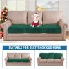 image:imageHVERSAILTEX Velvet Stretch Couch Cushion Cover Plush Cushion Slipcover for Chair Loveseat Sofa Cushion Furniture Protector Seat Cushion Sofa Cover 3 Piece XL Sofa Cushion Covers TaupeGreen