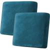 image:imageHVERSAILTEX Velvet Stretch Couch Cushion Cover Plush Cushion Slipcover for Chair Loveseat Sofa Cushion Furniture Protector Seat Cushion Sofa Cover 3 Piece XL Sofa Cushion Covers TaupeDeep Teal
