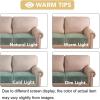 image:imageHVERSAILTEX Velvet Stretch Couch Cushion Cover Plush Cushion Slipcover for Chair Loveseat Sofa Cushion Furniture Protector Seat Cushion Sofa Cover 3 Piece XL Sofa Cushion Covers TaupeSea Grass