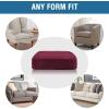 image:imageHVERSAILTEX Velvet Stretch Couch Cushion Cover Plush Cushion Slipcover for Chair Loveseat Sofa Cushion Furniture Protector Seat Cushion Sofa Cover 3 Piece XL Sofa Cushion Covers TaupeWineBurgundy