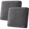 image:imageHVERSAILTEX Velvet Stretch Couch Cushion Cover Plush Cushion Slipcover for Chair Loveseat Sofa Cushion Furniture Protector Seat Cushion Sofa Cover 3 Piece XL Sofa Cushion Covers TaupeGrey