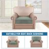 image:imageHVERSAILTEX Velvet Stretch Couch Cushion Cover Plush Cushion Slipcover for Chair Loveseat Sofa Cushion Furniture Protector Seat Cushion Sofa Cover 3 Piece XL Sofa Cushion Covers TaupeSea Grass