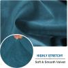 image:imageHVERSAILTEX Velvet Stretch Couch Cushion Cover Plush Cushion Slipcover for Chair Loveseat Sofa Cushion Furniture Protector Seat Cushion Sofa Cover 3 Piece XL Sofa Cushion Covers TaupeDeep Teal