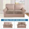 image:imageHVERSAILTEX Velvet Stretch Couch Cushion Cover Plush Cushion Slipcover for Chair Loveseat Sofa Cushion Furniture Protector Seat Cushion Sofa Cover 3 Piece XL Sofa Cushion Covers TaupeTaupe
