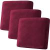 image:imageHVERSAILTEX Velvet Stretch Couch Cushion Cover Plush Cushion Slipcover for Chair Loveseat Sofa Cushion Furniture Protector Seat Cushion Sofa Cover 3 Piece XL Sofa Cushion Covers TaupeWineBurgundy