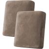 image:imageHVERSAILTEX Velvet Stretch Couch Cushion Cover Plush Cushion Slipcover for Chair Loveseat Sofa Cushion Furniture Protector Seat Cushion Sofa Cover 3 Piece XL Sofa Cushion Covers TaupeMocha