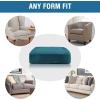 image:imageHVERSAILTEX Velvet Stretch Couch Cushion Cover Plush Cushion Slipcover for Chair Loveseat Sofa Cushion Furniture Protector Seat Cushion Sofa Cover 3 Piece XL Sofa Cushion Covers TaupeDeep Teal