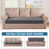 image:imageHVERSAILTEX Velvet Stretch Couch Cushion Cover Plush Cushion Slipcover for Chair Loveseat Sofa Cushion Furniture Protector Seat Cushion Sofa Cover 3 Piece XL Sofa Cushion Covers TaupeGrey