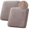 image:imageHVERSAILTEX Velvet Stretch Couch Cushion Cover Plush Cushion Slipcover for Chair Loveseat Sofa Cushion Furniture Protector Seat Cushion Sofa Cover 3 Piece XL Sofa Cushion Covers TaupeStriped Taupe