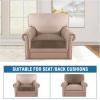 image:imageHVERSAILTEX Velvet Stretch Couch Cushion Cover Plush Cushion Slipcover for Chair Loveseat Sofa Cushion Furniture Protector Seat Cushion Sofa Cover 3 Piece XL Sofa Cushion Covers TaupeMocha