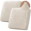 image:imageHVERSAILTEX Velvet Stretch Couch Cushion Cover Plush Cushion Slipcover for Chair Loveseat Sofa Cushion Furniture Protector Seat Cushion Sofa Cover 3 Piece XL Sofa Cushion Covers TaupeStriped Ivory