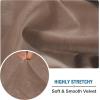image:imageHVERSAILTEX Velvet Stretch Couch Cushion Cover Plush Cushion Slipcover for Chair Loveseat Sofa Cushion Furniture Protector Seat Cushion Sofa Cover 3 Piece XL Sofa Cushion Covers TaupeTaupe