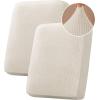 image:imageHVERSAILTEX Velvet Stretch Couch Cushion Cover Plush Cushion Slipcover for Chair Loveseat Sofa Cushion Furniture Protector Seat Cushion Sofa Cover 3 Piece XL Sofa Cushion Covers TaupeStriped Ivory