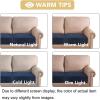 image:imageHVERSAILTEX Velvet Stretch Couch Cushion Cover Plush Cushion Slipcover for Chair Loveseat Sofa Cushion Furniture Protector Seat Cushion Sofa Cover 3 Piece XL Sofa Cushion Covers TaupeNavy