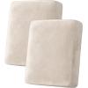 image:imageHVERSAILTEX Velvet Stretch Couch Cushion Cover Plush Cushion Slipcover for Chair Loveseat Sofa Cushion Furniture Protector Seat Cushion Sofa Cover 3 Piece XL Sofa Cushion Covers TaupeIvory