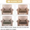 image:imageHVERSAILTEX Velvet Stretch Couch Cushion Cover Plush Cushion Slipcover for Chair Loveseat Sofa Cushion Furniture Protector Seat Cushion Sofa Cover 3 Piece XL Sofa Cushion Covers TaupeMocha
