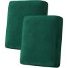 image:imageHVERSAILTEX Velvet Stretch Couch Cushion Cover Plush Cushion Slipcover for Chair Loveseat Sofa Cushion Furniture Protector Seat Cushion Sofa Cover 3 Piece XL Sofa Cushion Covers TaupeGreen