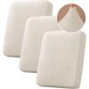 image:imageHVERSAILTEX Velvet Stretch Couch Cushion Cover Plush Cushion Slipcover for Chair Loveseat Sofa Cushion Furniture Protector Seat Cushion Sofa Cover 3 Piece XL Sofa Cushion Covers TaupeStriped Ivory