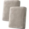 image:imageHVERSAILTEX Velvet Stretch Couch Cushion Cover Plush Cushion Slipcover for Chair Loveseat Sofa Cushion Furniture Protector Seat Cushion Sofa Cover 3 Piece XL Sofa Cushion Covers TaupeOatmeal