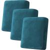 image:imageHVERSAILTEX Velvet Stretch Couch Cushion Cover Plush Cushion Slipcover for Chair Loveseat Sofa Cushion Furniture Protector Seat Cushion Sofa Cover 3 Piece XL Sofa Cushion Covers TaupeDeep Teal