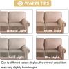 image:imageHVERSAILTEX Velvet Stretch Couch Cushion Cover Plush Cushion Slipcover for Chair Loveseat Sofa Cushion Furniture Protector Seat Cushion Sofa Cover 3 Piece XL Sofa Cushion Covers TaupeTaupe