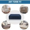 image:imageHVERSAILTEX Velvet Stretch Couch Cushion Cover Plush Cushion Slipcover for Chair Loveseat Sofa Cushion Furniture Protector Seat Cushion Sofa Cover 3 Piece XL Sofa Cushion Covers TaupeNavy