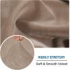 image:imageHVERSAILTEX Velvet Stretch Couch Cushion Cover Plush Cushion Slipcover for Chair Loveseat Sofa Cushion Furniture Protector Seat Cushion Sofa Cover 3 Piece XL Sofa Cushion Covers TaupeTaupe