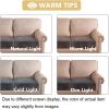 image:imageHVERSAILTEX Velvet Stretch Couch Cushion Cover Plush Cushion Slipcover for Chair Loveseat Sofa Cushion Furniture Protector Seat Cushion Sofa Cover 3 Piece XL Sofa Cushion Covers TaupeGrey