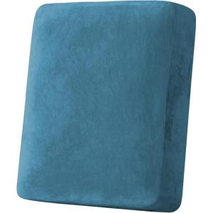 image:imageHVERSAILTEX Velvet Stretch Couch Cushion Cover Plush Cushion Slipcover for Chair Loveseat Sofa Cushion Furniture Protector Seat Cushion Sofa Cover 3 Piece XL Sofa Cushion Covers TaupePeacock Blue