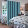 image:imageHVERSAILTEX Blackout Curtain for Living Room Thermal Insulated Window Treatment Curtain Extra Long 108 inch Length Energy Saving Solid Grommet Top Blackout Drape One Panel Jet Black 52W x 108LStorm Blue