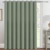 image:imageHVERSAILTEX Blackout Curtain for Living Room Thermal Insulated Window Treatment Curtain Extra Long 108 inch Length Energy Saving Solid Grommet Top Blackout Drape One Panel Jet Black 52W x 108LCyan