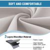 image:imageHVERSAILTEX Blackout Curtain for Living Room Thermal Insulated Window Treatment Curtain Extra Long 108 inch Length Energy Saving Solid Grommet Top Blackout Drape One Panel Jet Black 52W x 108LStone
