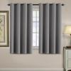image:imageHVERSAILTEX Blackout Curtain for Living Room Thermal Insulated Window Treatment Curtain Extra Long 108 inch Length Energy Saving Solid Grommet Top Blackout Drape One Panel Jet Black 52W x 108LBluish Gray