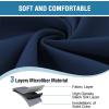 image:imageHVERSAILTEX Blackout Curtain for Living Room Thermal Insulated Window Treatment Curtain Extra Long 108 inch Length Energy Saving Solid Grommet Top Blackout Drape One Panel Jet Black 52W x 108LNavy Blue