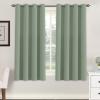 image:imageHVERSAILTEX Blackout Curtain for Living Room Thermal Insulated Window Treatment Curtain Extra Long 108 inch Length Energy Saving Solid Grommet Top Blackout Drape One Panel Jet Black 52W x 108LCyan