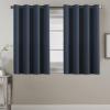 image:imageHVERSAILTEX Blackout Curtain for Living Room Thermal Insulated Window Treatment Curtain Extra Long 108 inch Length Energy Saving Solid Grommet Top Blackout Drape One Panel Jet Black 52W x 108LNavy Blue